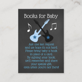 Een Baby shower van het  Book Request Cards Informatiekaartje