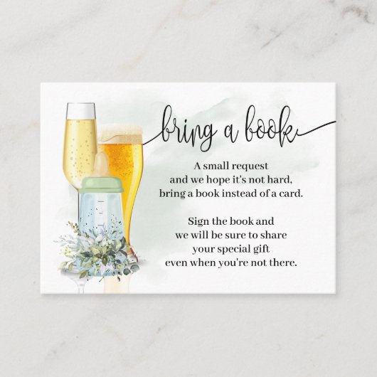 Een Baby shower voor boekbellenbundels toevoegen Plaatskaartje (Voorkant)