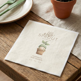 Een Baby Shower voor een Klein Kiemplantje Servet