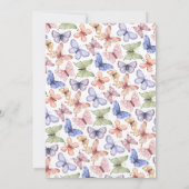 Een Baby Shower voor een Klein Vlindertje Kaart (Achterkant)
