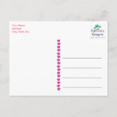 Een Baby showers uil dank je wel Pinks Briefkaart (Achterkant)