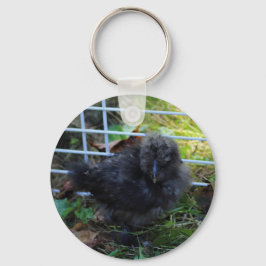 Een baby Silkie Sleutelhanger