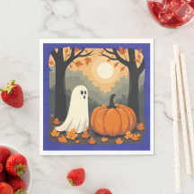 Een baby spookjeszoeker en een enorme pompoen uits