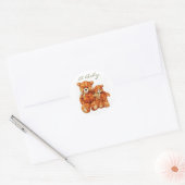 Een Baby Teddy Bear Envelope Seal Stickers (Envelop)