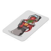 Een Baby Tyrannosaurus rex zittend in een hoge sto Magneet (Linkerzijde)