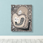 Een Baby verwachten Canvas Afdruk (Insitu (Houten vloer))