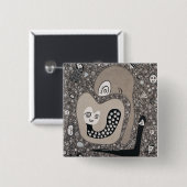 Een Baby verwachten Vierkante Button 5,1 Cm (Voorkant /achterkant)