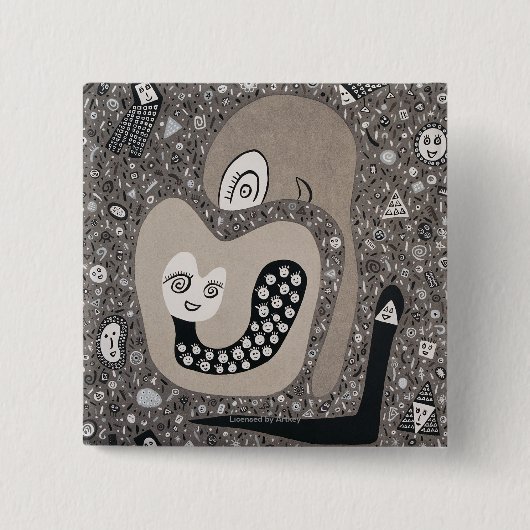 Een Baby verwachten Vierkante Button 5,1 Cm (Voorkant)
