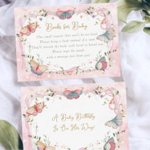 Een Baby-vlinder is onderweg naar het Baby shower