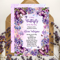Een Baby vlinder is op de weg meisje Baby shower