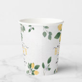 Een Baby Waterverf Lemon Baby shower Papieren Bekers (Rechts)