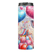 Een Baby Zebra met hartballonnen Thermosbeker (Achterkant)