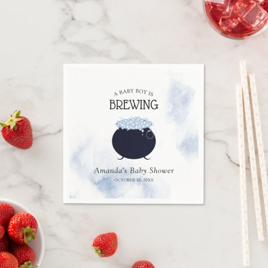 Een babyjongen breekt halloween Baby shower Servet (Insitu)