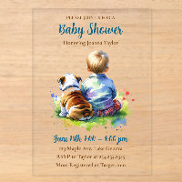 Een babyjongen en zijn Engelse Bulldog | Baby Show
