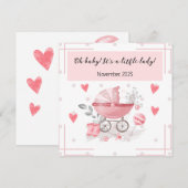 Een babymeisje met een mooie boodschap kaart (Voorkant / Achterkant)