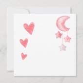 Een babymeisje met een mooie boodschap kaart (Achterkant)