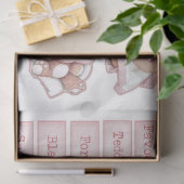 Een babymeisjeseries ontwerp 7 tissuepapier (Geschenk)