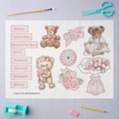 Een babymeisjeseries ontwerp 7 tissuepapier (Craft)