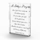 Een Baby's Gebed Gedicht - Kunstprint Kinderkamer  Fotoblokken (Rechts)