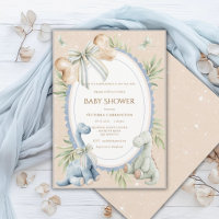 Een Babysauraus is op de Cute Baby Shower