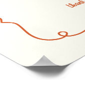 Een babyshower welkom voor een klein schatje poster (Hoek)