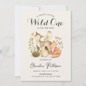 Een babyshower Zoete Kleine Wilde Boho Woud (Voorkant)