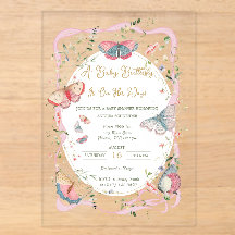 Een Babyvlinder Is Op Weg Baby Shower  