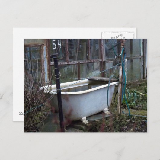 Een bad fancy? briefkaart (Voorkant / Achterkant)