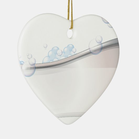 Een badkuip keramisch ornament (Rechts)