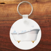 Een badkuip sleutelhanger (Voorkant)