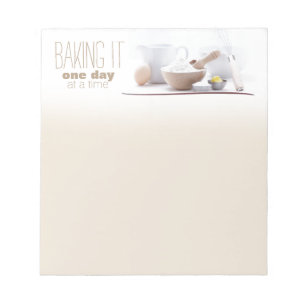 Een Baker's Note Pad Notitieblok