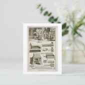 Een bakkerij en bakselmateriaal, van 'Encyclope Briefkaart (Staand voorkant)