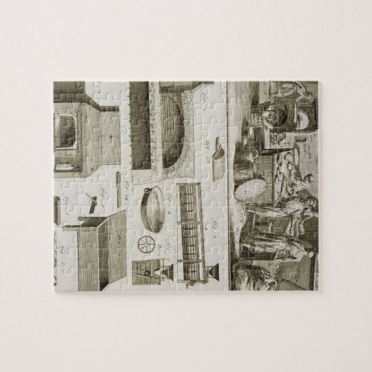 Een bakkerij- en bakuitrusting, van de "Encycloop" Legpuzzel (Horizontaal)