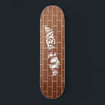 Een bakstenen muur - aangepaste tekst / naam / mee persoonlijk skateboard<br><div class="desc">Een bakstenen muur - Voeg uw speciale tekst / naam / nummer / jaar / bericht / meer toe - Kies / voeg uw favoriete lettertypen / kleur toe!</div>