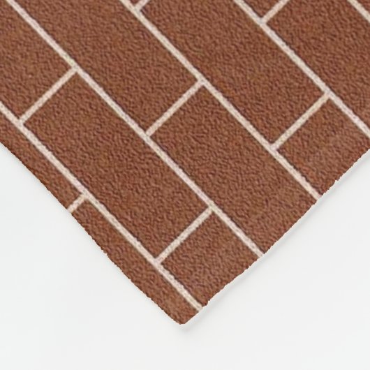 Een bakstenen muur - fleece deken (Hoek)