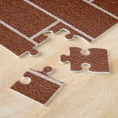 Een bakstenen muur - voeg uw speciale tekst/berich legpuzzel (Zijkant)