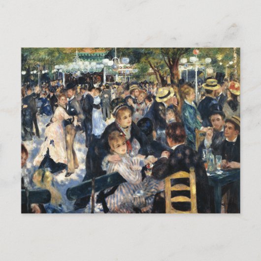 Een bal bij de Moulin de la Galette - Renoir Briefkaart (Voorkant)