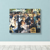 Een bal bij de Moulin de la Galette - Renoir Canvas Afdruk (Insitu (Houten vloer))