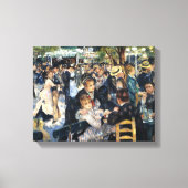 Een bal bij de Moulin de la Galette - Renoir Canvas Afdruk (Voorkant)