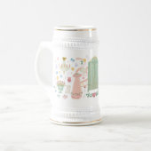 Een bal de kroon in Beer Stein Bierpul (Voorkant links)