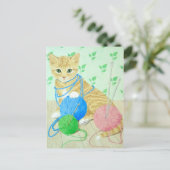 Een bal hebben. briefkaart (Staand voorkant)