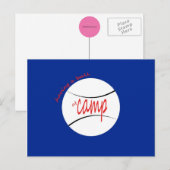 Een bal in Camp Briefkaart (Voorkant / Achterkant)