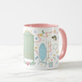 Een bal in de Crown Inn Mok (Roze) (Voorkant rechts)