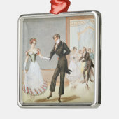 Een bal metalen ornament (Links)
