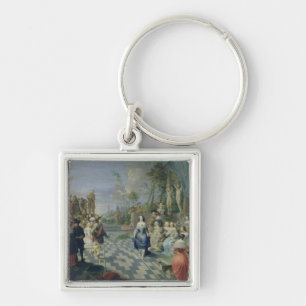 Een bal op de Terrace van een Paleis Sleutelhanger