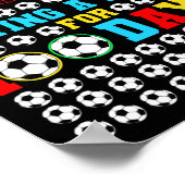 Een bal voor 100 dagen leuke Kinder jongens voetba Poster (Hoek)