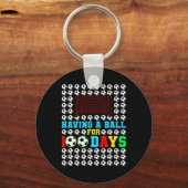 Een bal voor 100 dagen leuke Kinder jongens voetba Sleutelhanger (Voorkant)