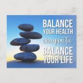 Een balans tussen uw gezondheids- en levenscyclush briefkaart (Voorkant)
