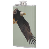 Een Bald Eagle neemt de hemel in Heupfles (Links)