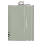 Een Bald Eagle neemt de hemel in Heupfles (Achterkant)